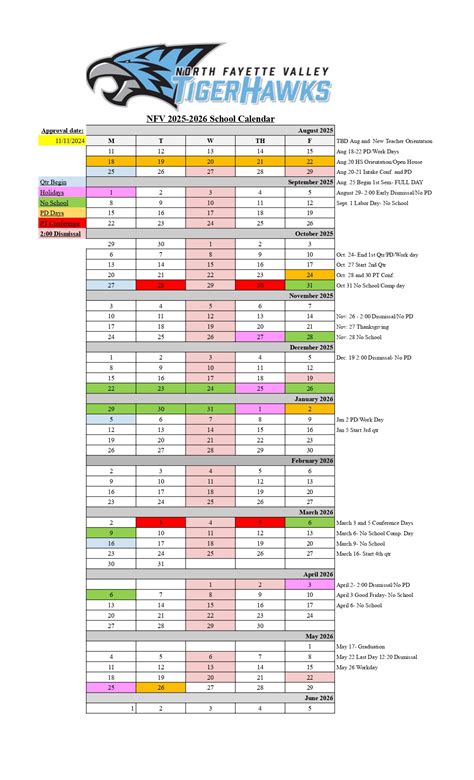 North Fayette Valley Community Schools Calendar 25-26 Revised [pdf ...
