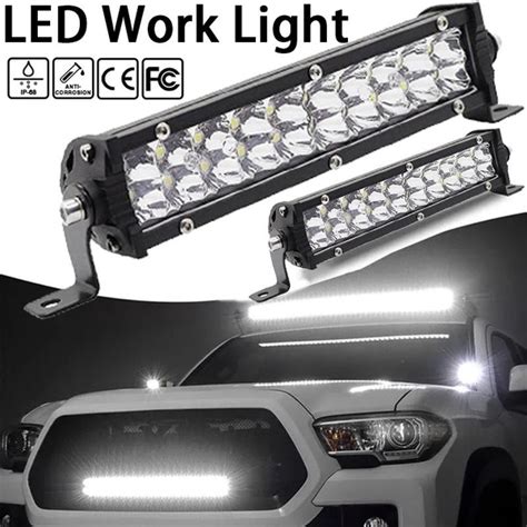 1PC LED Bar Offroad Spot Slim LED Light Bar for Waterproof Offroad Truck Jeep Boat Auto SUV ATV ...