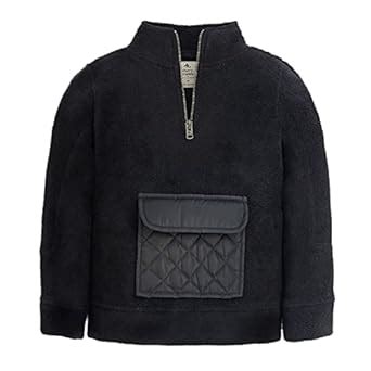 Buy Cherry Crumble Black Solid Polyester (Fleece) Full Sleeves High ...