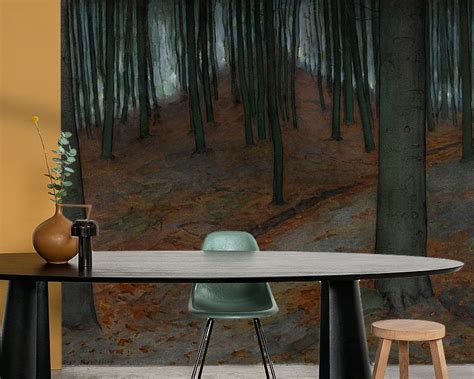 Forest landscape, Piet Mondrian on canvas, poster, wallpaper and more