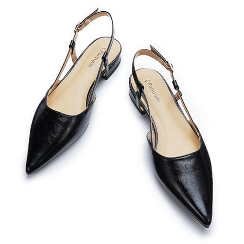 C.Paravano Women's Slingback Flats Pointed Toe Slingback Flats for ...