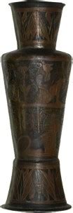 EthinicArt Egyptian Symbols Flower Pot | Copper Flower Vase Corner ...