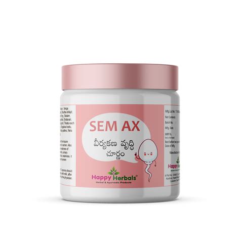 Semax Powder / వీర్యకణ వృద్ధి చూర్ణం – Happy Herbals