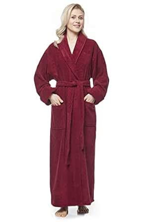 Buy Arus Women's Optimal Style Full Length Shawl Collar Turkish ...
