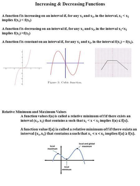 Image result for Increasing and Decreasing Functions Graphs