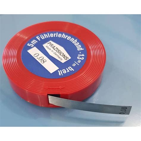 FEELER STRIP IN ROLL 12.7MM X 5 METER X 0.01MM TO 0.50MM
