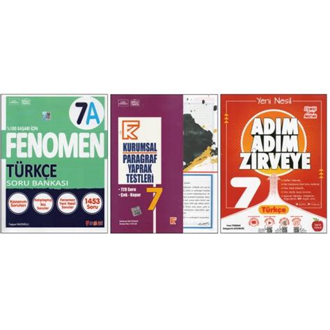 Fenomen Yayıncılık FENOMEN 7. SINIF 7A+KURMAY KURUMSAL PARAGRAF YT ...