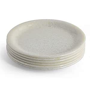 Buy E - Ezra Melamine Quarter Plates Desert Salad Plate Chapati Plates ...