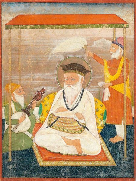 Guru Nanak With Mardana - c1830 - Indian Vintage Miniature Sikh ...