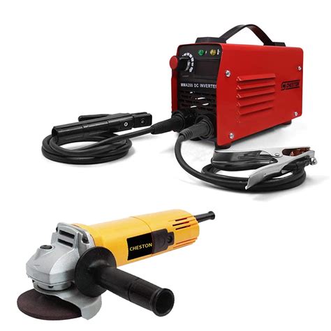 Cheston Set of 200A Portable Inverter Auto ARC/MMA Stick Compact Weldi ...