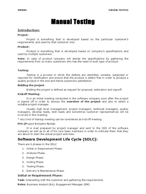 Image result for SDLC Manual Testing