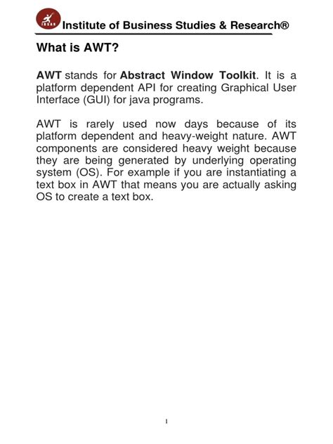 Java AWT Complete Tutorial 的图像结果