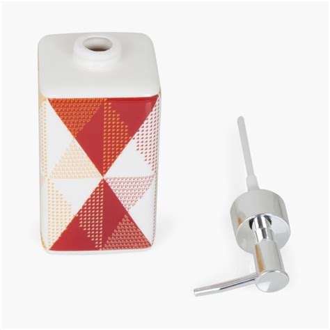 Buy HUDSON Diamonds Printed Ceramic Square Soap Dispenser from Home ...