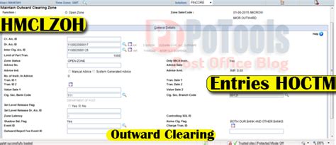 Difference between Inward and Outward Clearance and Zone Opening Menu ...