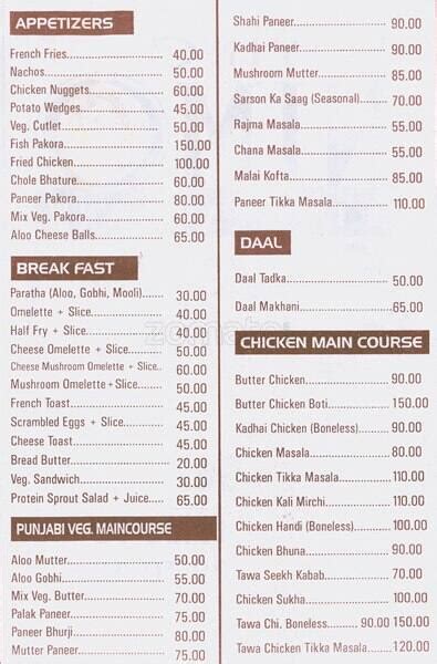 Menu at Frying Nemo, Mumbai, Shop No 975