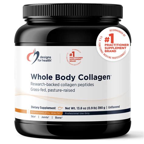Designs For Health Whole Body Collagen Powder Hydrolyzed Collagen ...