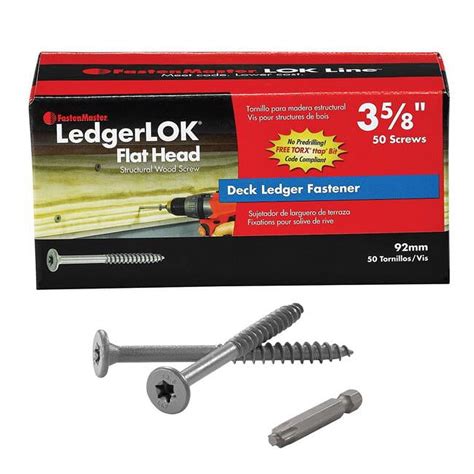 FastenMaster LedgerLok No. 12 X 3-5/8 in. L Star Epoxy Wood Screws 50 ...