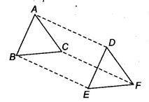 In ∆ABC and ∆DEF, AB = DE, AB || DE, BC – EF and BC || EF - CBSE Class ...