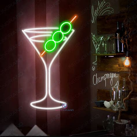 Martini Neon Sign Bar Led Light - NeonGrand