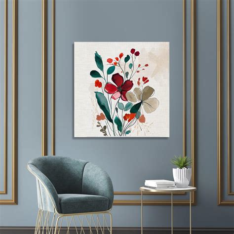 Beautiful Floral Canvas Print for Living Room Bedroom Home and Office ...