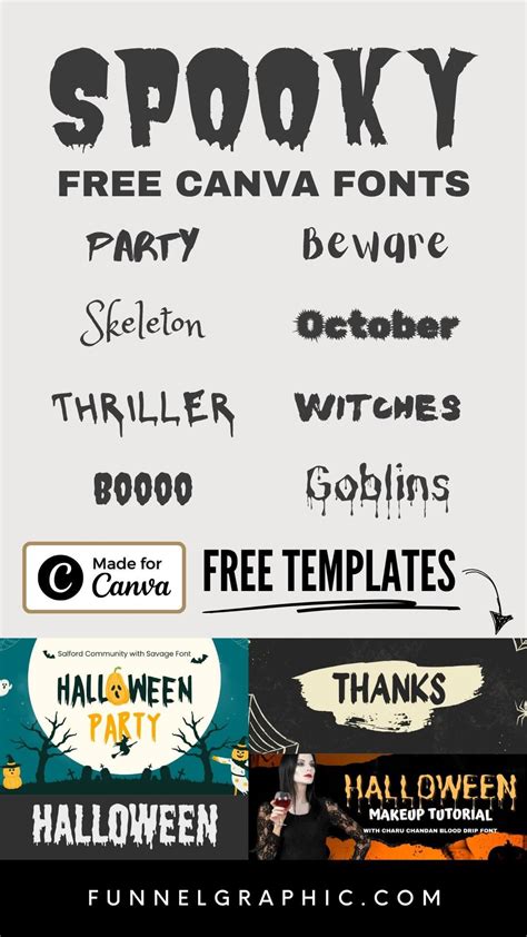 Halloween Fonts Canva