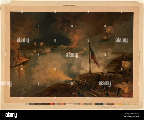 188 Battle of Port Hudson - Passing the River Batteries by Boston ...