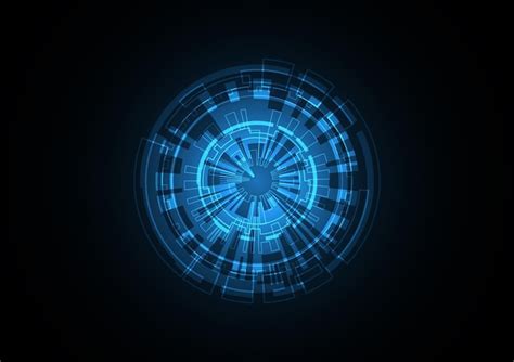 Technology Abstract Future Circle Background Vector 的图像结果