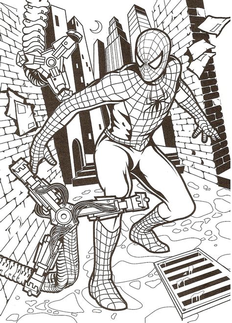 Spider Man Coloring Sheets