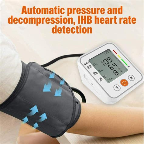 Buy Automatic Arm Blood Pressure Monitor Digital BP Cuff Pulse Heart ...