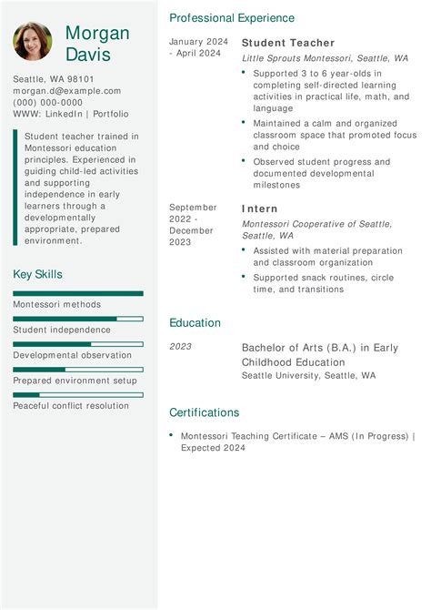 22 Best Student Teacher Resume Examples and Templates for 2025 ...