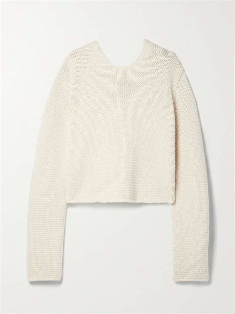 THE ROW Iri cropped cashmere sweater | NET-A-PORTER