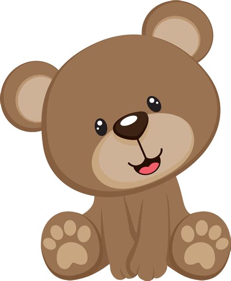 Cute Teddy Bear Clipart with Transparent Background