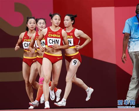 中国队出战女子4x100米接力决赛-新华网