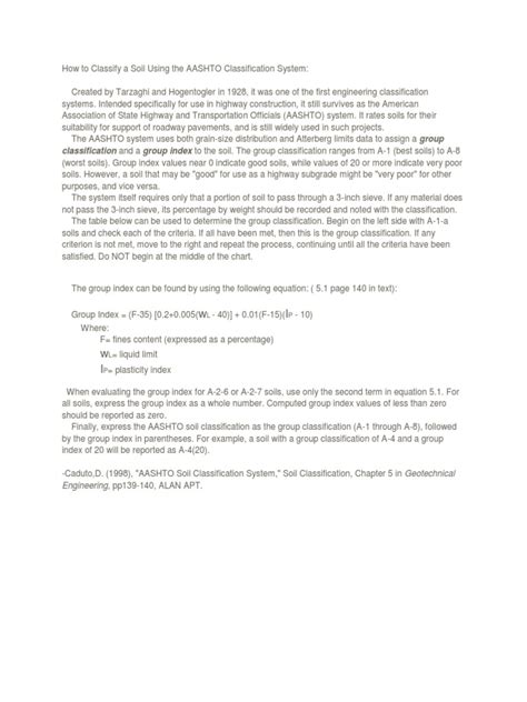 AASHTO Soil Classification System Applications 的图像结果