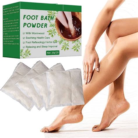 SWOPPLY Wormwood Powder Foot Bath Bag, Relax Lymphatic Ginger Bath ...