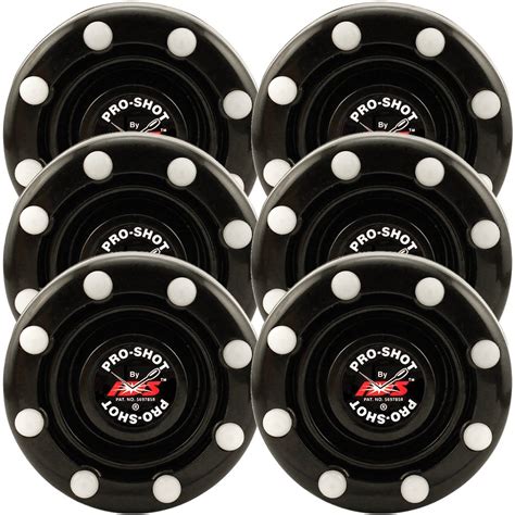 6 Pack of IDS Roller Hockey Puck Pro Shot (Black) : Amazon.in: Toys & Games