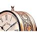 Buy Vintage Clock Brass Finish Metal Handcrafted Double Side Railway ...