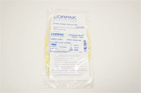 CORPAK 20-4438 CORFLO-ULTRA 7 Enteral Feeding Tube, Size 8Fr. Length ...
