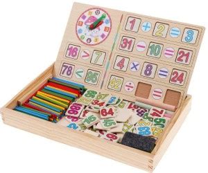 BNF Teaching Tool Math Number Counting Sticks with Blackboard and Clock ...