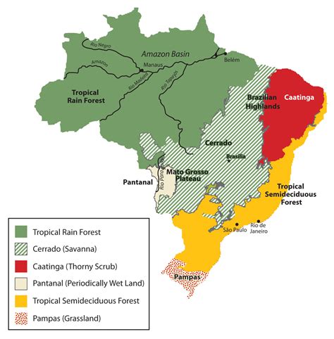 Brazil Natural Resources Map