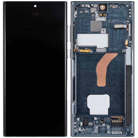 OLED Assembly With Frame Compatible For Samsung Galaxy S22 Ultra 5G Re
