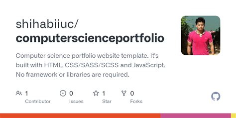 Web Portfolio Template Computer Science 的图像结果