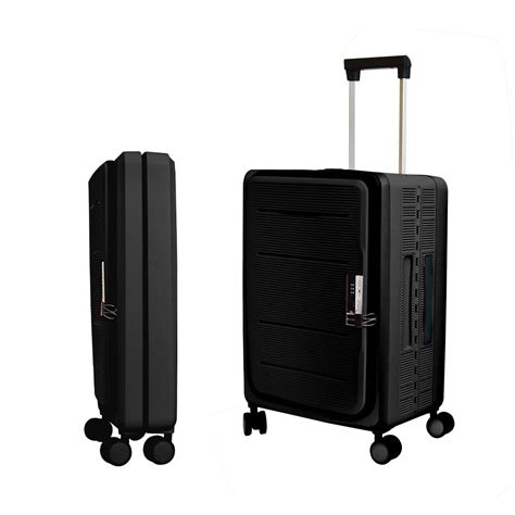 24" Collapsible Luggage Bag | Black | 360° Wheel & Lock | Foldable ...
