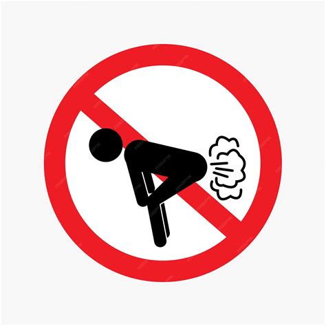 Premium Vector | Do not Fart Sign