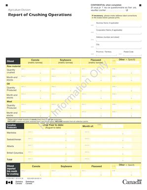 Fillable Online Report of Crushing Operations (PDF Version, 773.01 kb ...