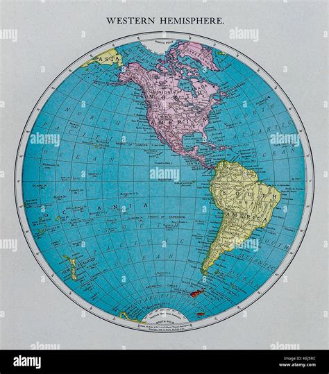 Western Hemisphere Map