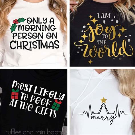 The Best Christmas T-Shirt SVG Designs - Ruffles and Rain Boots