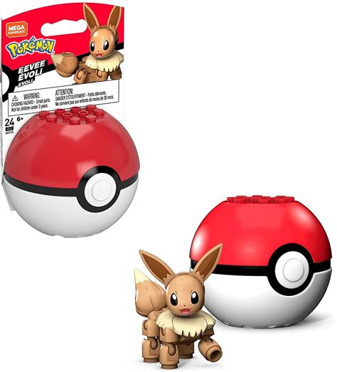 Buy Mega Construx Pokemon Building Set | Eevee w/Poke Ball Online at ...