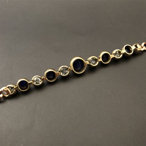 Bracelet diamants et saphirs - XIXe siècle - N.100867