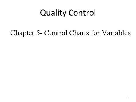 Quality Control Control for Variables 的图像结果